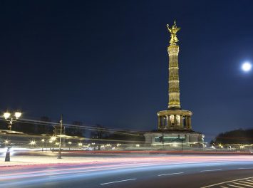 Siegessäule bei Nacht, Berlin