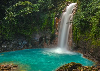 Rio Celeste Wasserfälle, Costa Rica