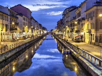 Kanal Naviglio Grande, Mailand