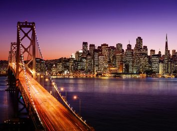 San Francisco Skyline und Bay Bridge